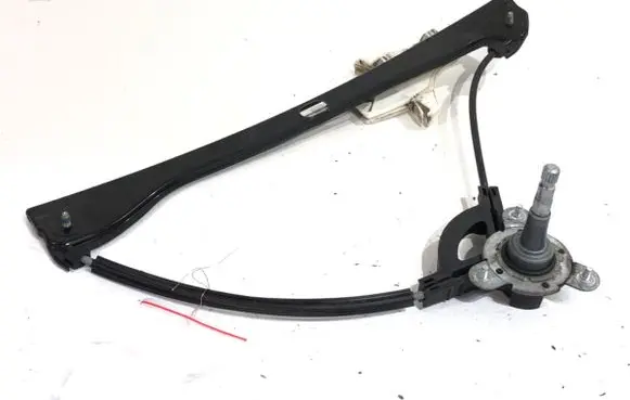 Rear door window regulator with motor