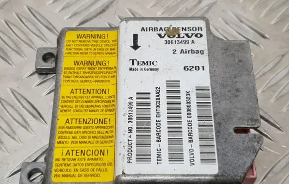 Volvo S40, V40 Airbag control unit/module 30613499A EHT0C20AA22
