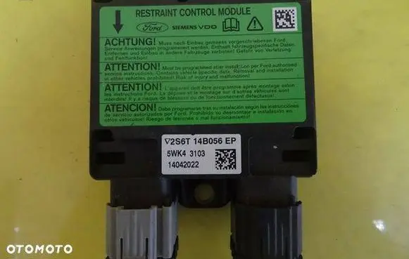 Ford Fiesta Airbag control unit/module 2S6T14B056EP 5WK43103