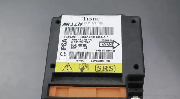 Citroen C3 Airbag control unit/module 9647794180