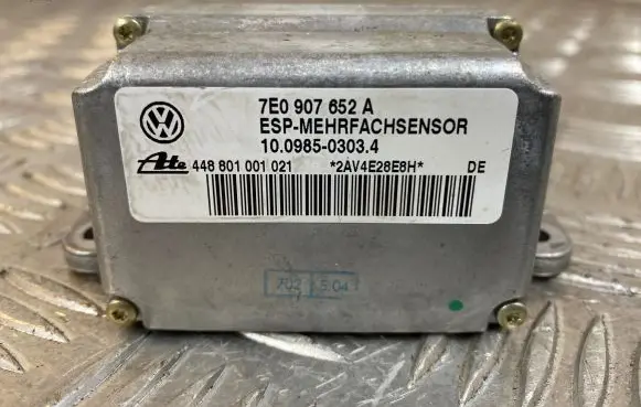 Volkswagen Touareg I ESP acceleration yaw rate sensor 7E0907652A 448801001021 10098503034