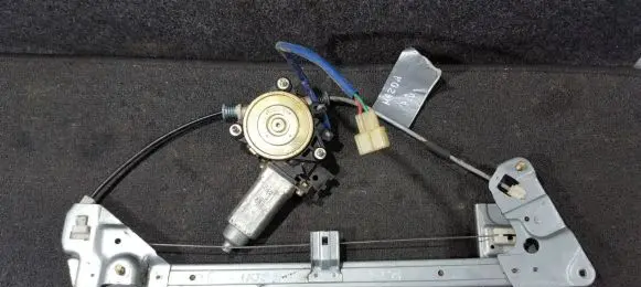 Sliding door window regulator with motor