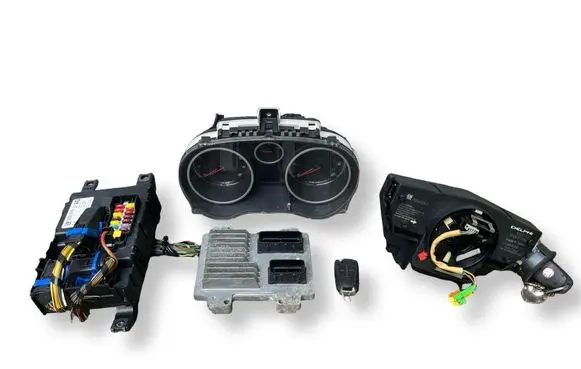 Opel Corsa D Engine ECU kit and lock set 55577841