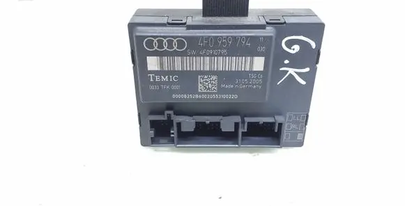 Audi A6 S6 C6 4F Door control unit/module 4F0959794