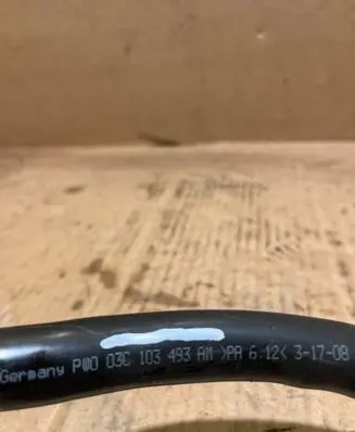 Volkswagen Golf VI Engine coolant pipe/hose 03C103493AM
