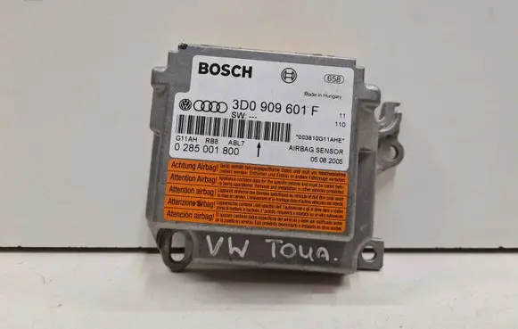 Volkswagen Touareg I Airbag control unit/module 3D0909601F 0285001800