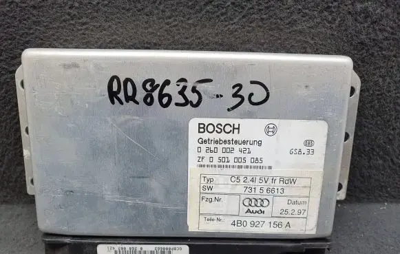 Audi A6 S6 C5 4B Gearbox control unit/module 4B0927156A