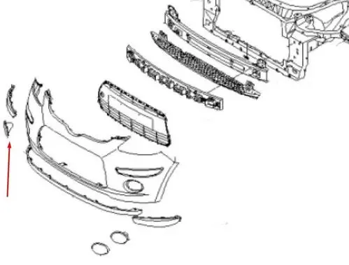 Hyundai i10 Front grill 865840X000