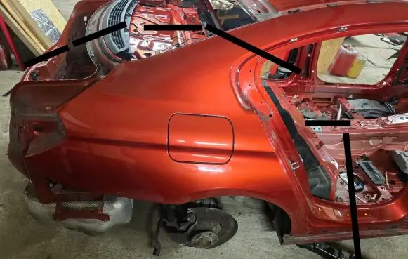 BMW 6 F06 Gran coupe Rear quarter panel 