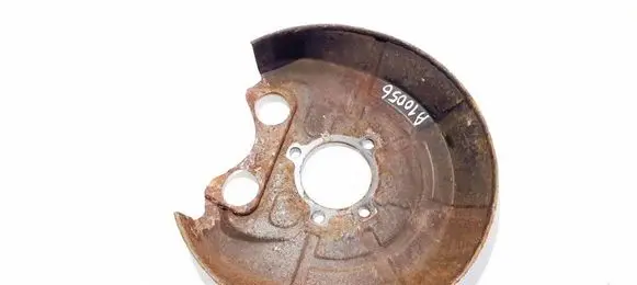 Opel Vectra C Rear brake disc plate dust cover 