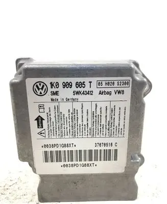 Volkswagen Golf Plus Airbag control unit/module 1K0909605T 5WK43412 05H020S2300