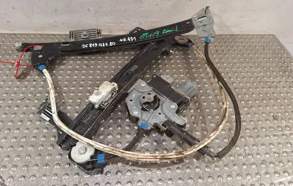 Front door window regulator with motor
