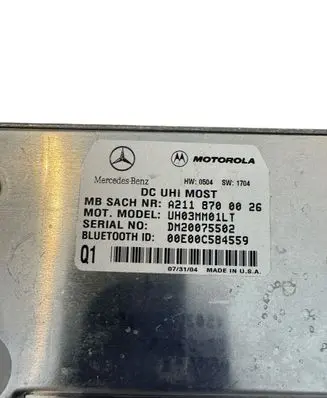 Mercedes-Benz C W203 Bluetooth control unit module A2118700026 00E00C584559 UH03MM01LT
