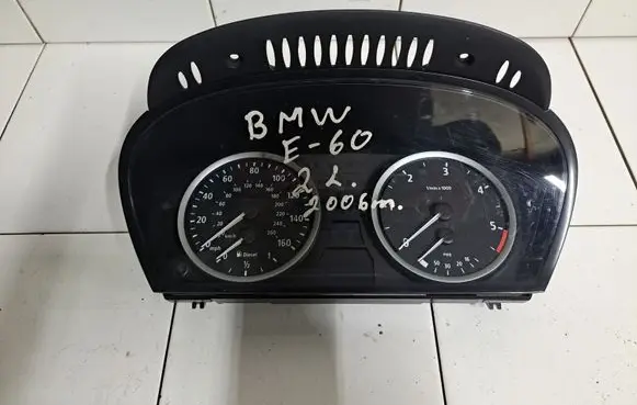 BMW 5 E60 E61 Speedometer (instrument cluster) 62116983154 A2C53103634