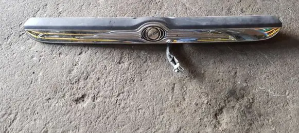 Trunk door license plate light bar