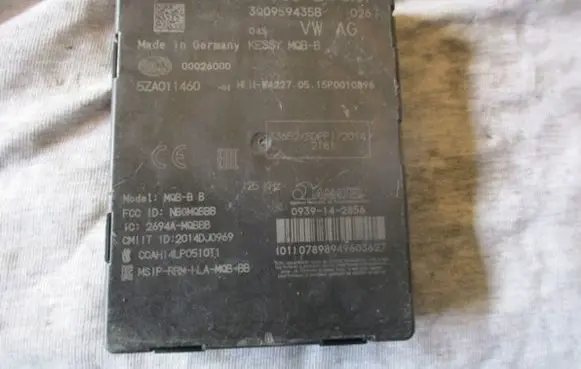 Volkswagen PASSAT CC Keyless (KESSY) go control unit/module 3Q0959435B
