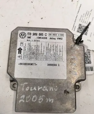 Volkswagen Touran I Airbag control unit/module 1T0909605C