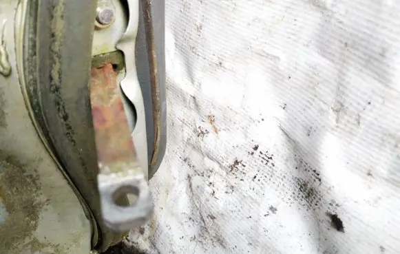 Mazda 626 Rear door check strap stopper