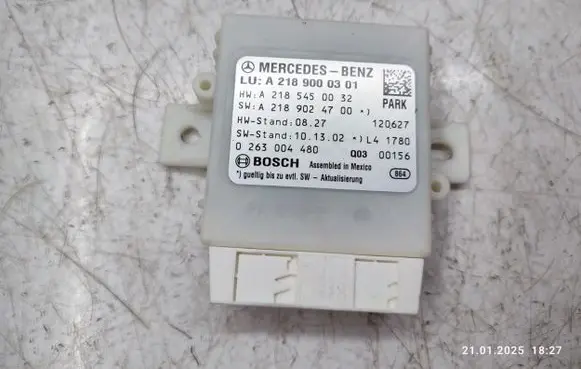 Mercedes-Benz CLS C218 X218 Parking PDC control unit/module A2189000301