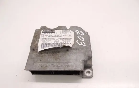 Peugeot 407 Airbag control unit/module 9654717280 603554600 D203