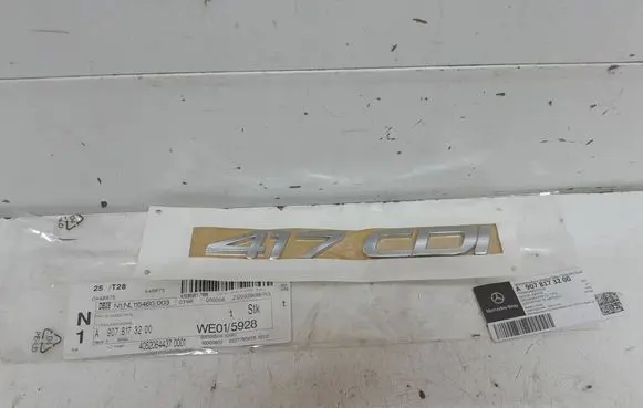 Mercedes-Benz Sprinter W907 W910 Rear loading door model letters A9078173200