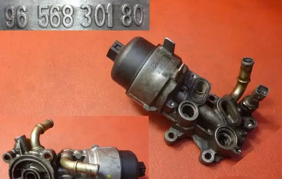 Peugeot 407 Oil filter mounting bracket 9656830180