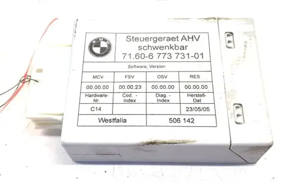 BMW 3 E90 E91 Tow bar trailer control unit/module 6773731