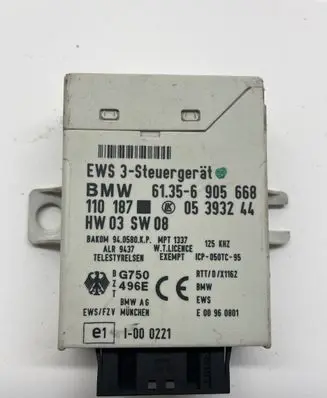 BMW 5 E39 Immobilizer control unit/module 61356905668 110187 05393244