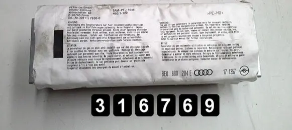 Audi A4 S4 B6 8E 8H Passenger airbag 8E0880204E