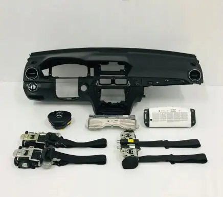 Mercedes-Benz E W212 Airbag set with panel CZARNA