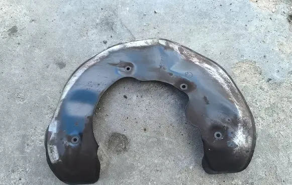 Audi A7 S7 4G Front brake disc dust cover plate 4H0615311