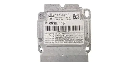 Volkswagen Touareg II Airbag control unit/module 0285011201 7P0959655C