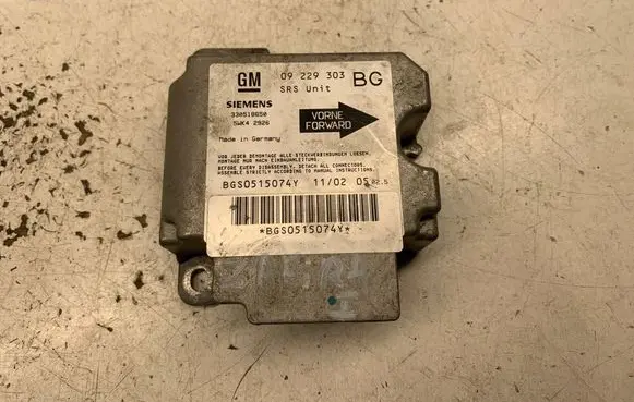 Opel Zafira B Airbag control unit/module 09229303 BGS0515074Y 330518650