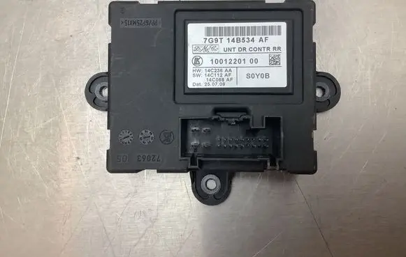 Ford Galaxy Door control unit/module 7G9T14B534AF 1001220100 14C236AA