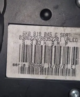 Seat Ibiza II (6k) Climate control unit 6K0819045C 9352201