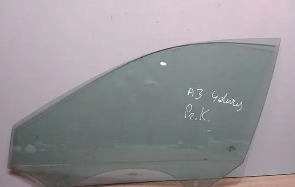 Audi A3 S3 A3 Sportback 8P Front door window glass four-door