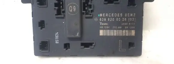 Mercedes-Benz Vito Viano W639 Other control units/modules 6398200026