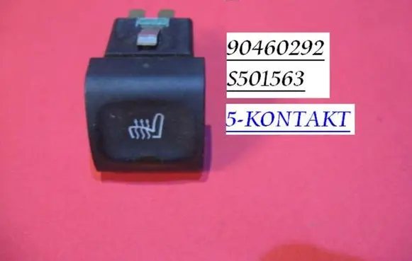 Opel Omega B1 Seat heating switch 90460292 S501563