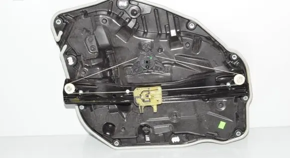 Rear door window regulator with motor