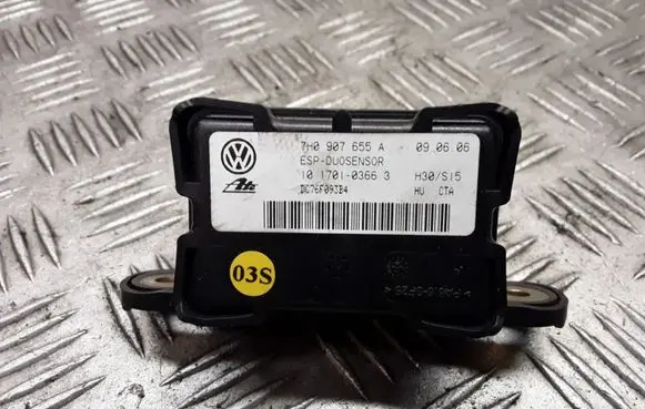 Volkswagen Golf V ESP acceleration yaw rate sensor 7H0907655A 10170103663