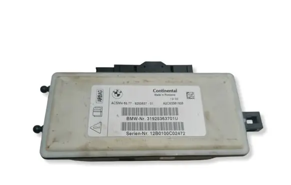 BMW 5 F10 F11 Airbag control unit/module 9253637 12B0100C02472 31925363701U