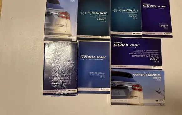 Subaru Ascent Owners service history hand book 
