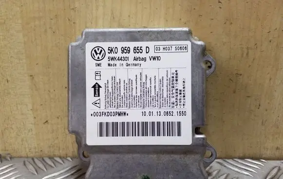 Volkswagen Golf VI Airbag control unit/module 5K0959655D 5WK44301