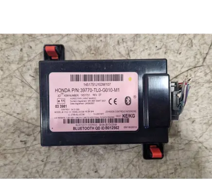 Honda Accord Bluetooth control unit module 39770TL0G010M1 1451751