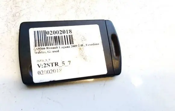Renault Laguna III Ignition key/card 