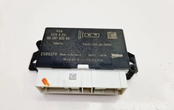 Peugeot 2008 II Parking PDC control unit/module 9838793580 E500374 63821V