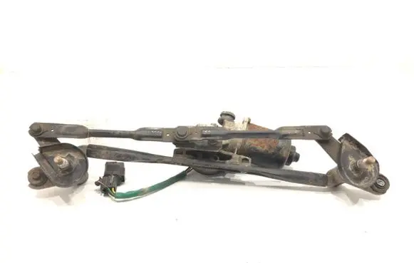 Front wiper linkage and motor
