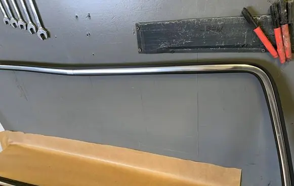 Opel Commodore A Rear side glass trim 