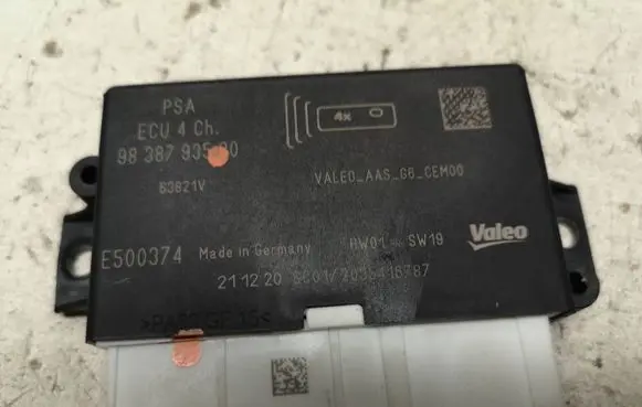 Peugeot 2008 II Parking PDC control unit/module 9838793580 63821V ECU4CH