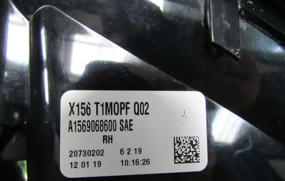 Mercedes-Benz GLA W156 Rear/tail lights A1569068600